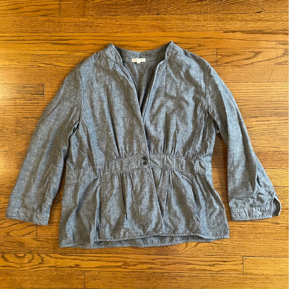 Eileen Fisher Gray Light Blazer Jacket